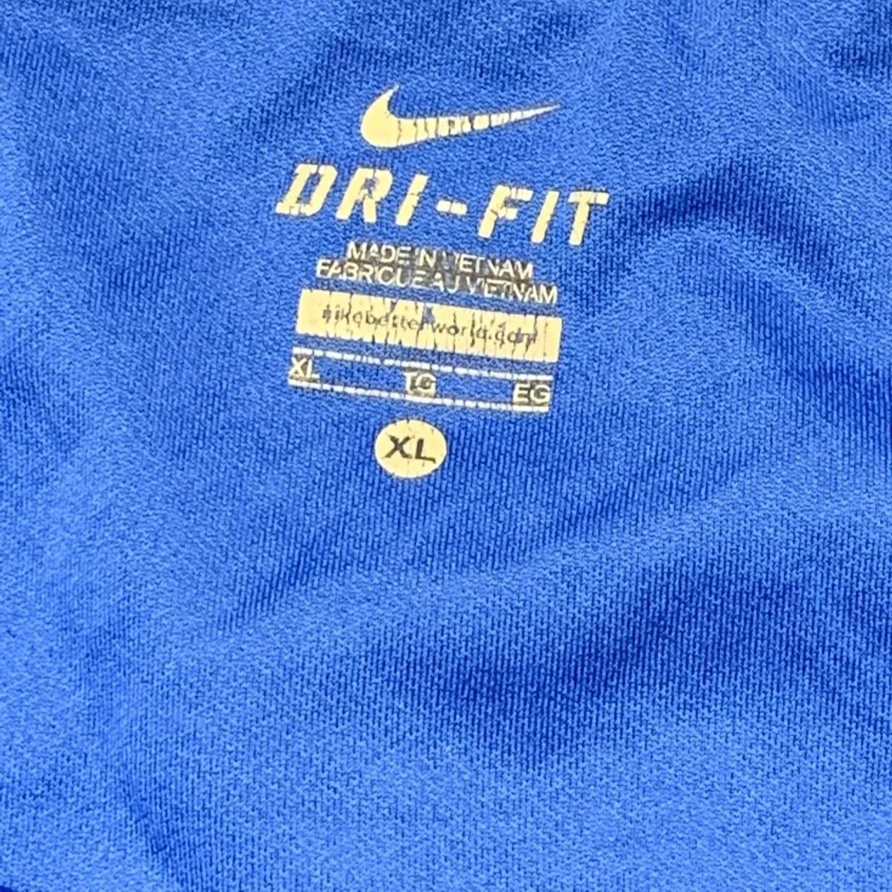 Nike Dri Fit Running Athletic Shorts Womens XL Blue Mesh Side Panels Activewear